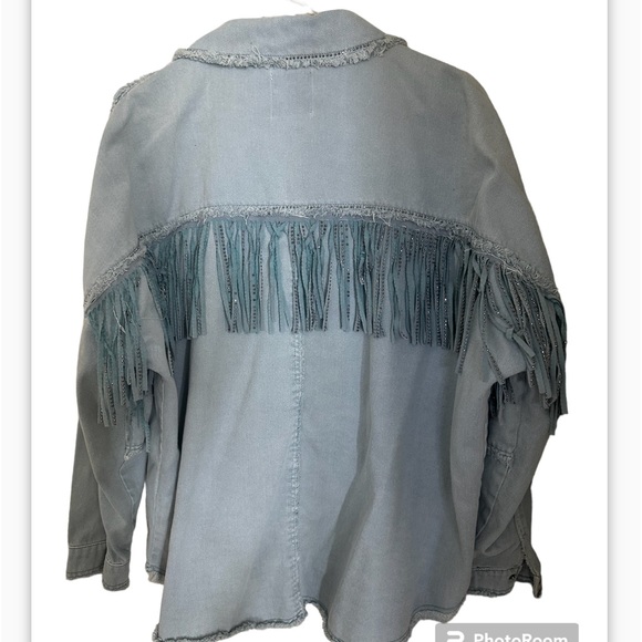 Zara denim western style shacket size XL women’s - Picture 3 of 4